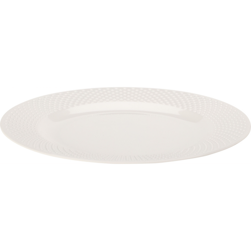 white 280mm melamine plate for main meals