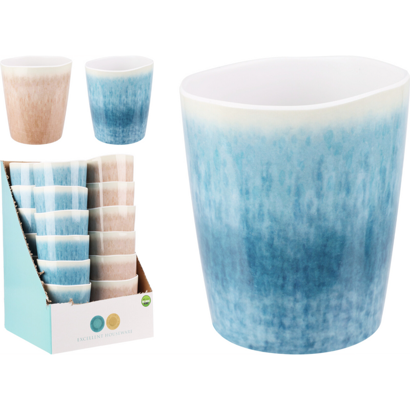 assorted melamine cup 9 x 10.5cm