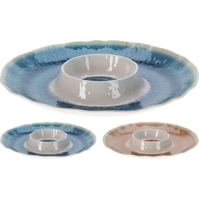 350mm melamine serving platter for shared dishes