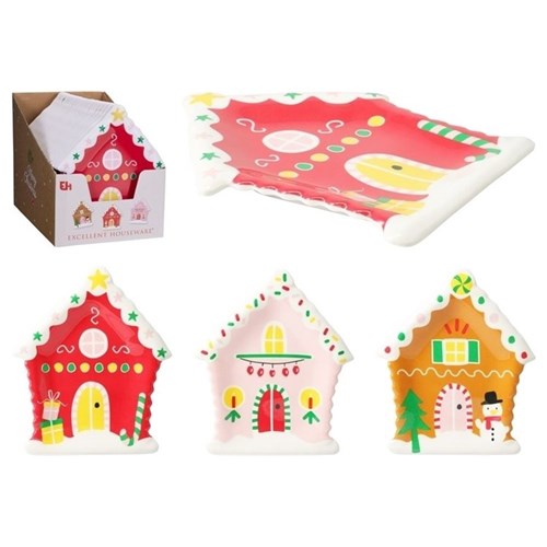 19.8cm melamine house plate assorted designs