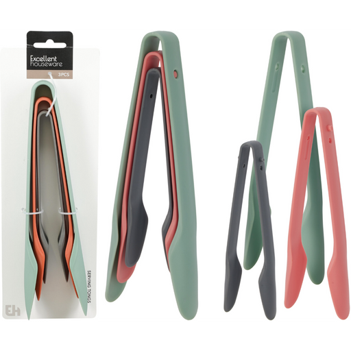 3 piece PBT kitchen tongs set