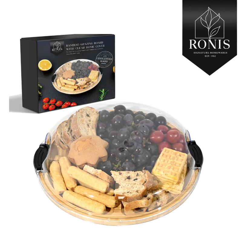 Round bamboo dessert plate Large plate:33x33x2cm whole 34.5x34.5x6.5cm