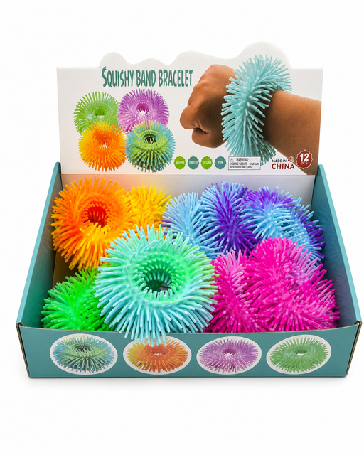Squishy band bracelet in four assorted colours
