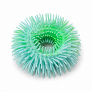 Green and blue textured ball on a white background. Squishy band bracelet – thumbnail