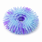 Blue and purple textured ball on a white background. Squishy band bracelet – thumbnail