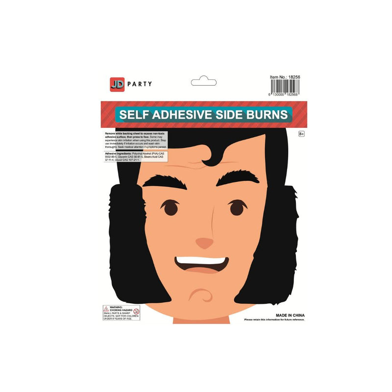 Side Burns Self-Adhesive Style Moustache