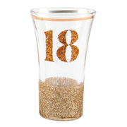 Ronis 18 Glitterati Shot Glass Pink 9cm – thumbnail
