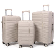 Suitcase PP Square Beige Set 3 – thumbnail