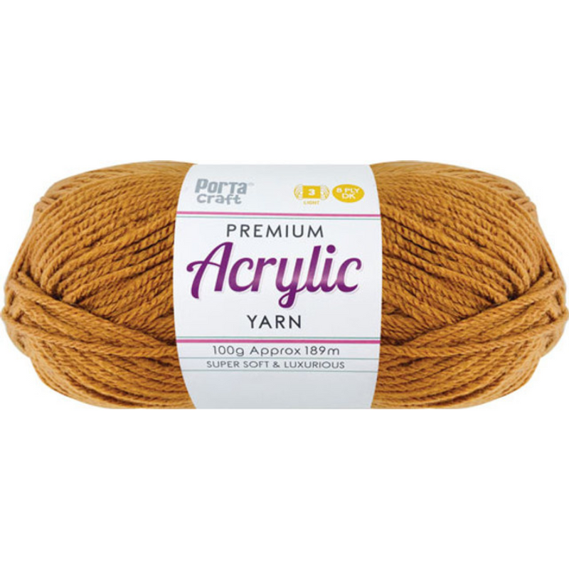 Acrylic Yarn Solid Teddy Bear 100g 189m