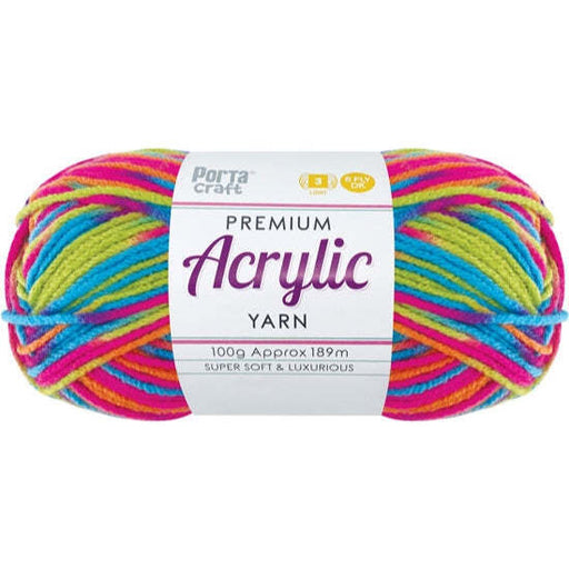 Acrylic Yarn Multi Utopia 100g 189m