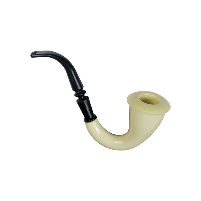 Large Detective Costume Pipe Prop – Classic Curved Design
