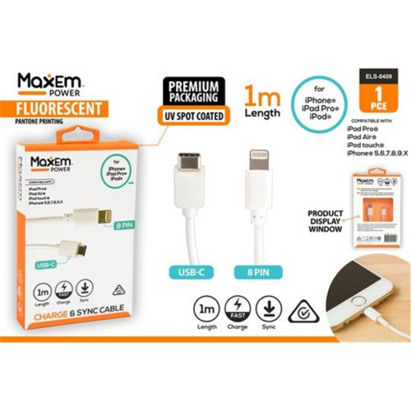 Ronis 1 Pce USB C to Iphone Cable 1m