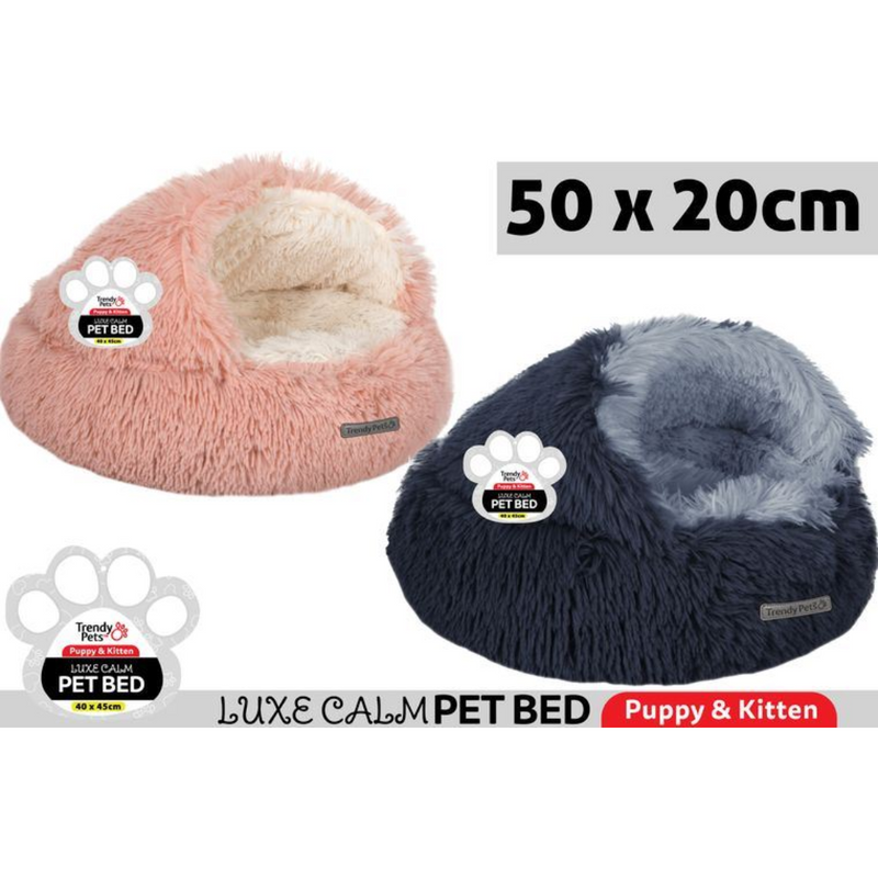 1Pce LongPlush Calm Hooded Pod 50x20cm