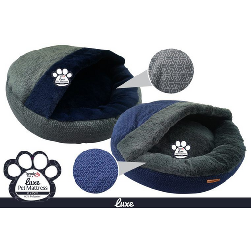 1pce Luxe SlipPod Pet Bed 58Dx12cm