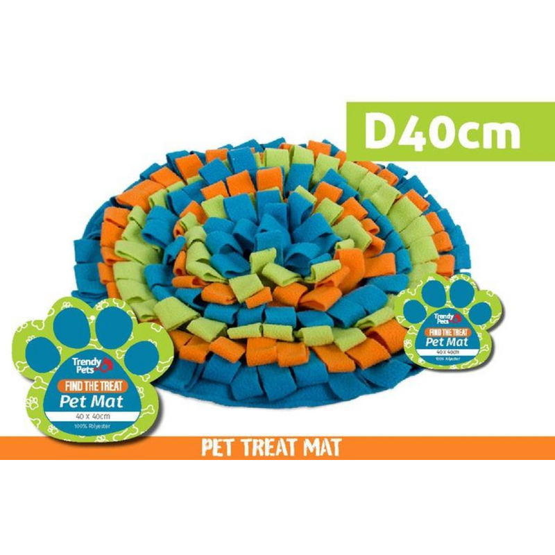 1Pce Pet Find the Treat Mat Round D40cm