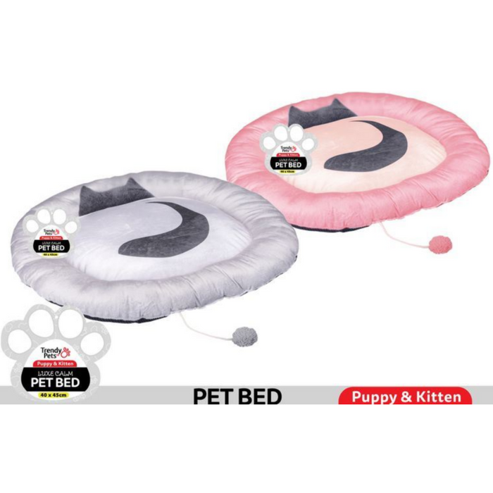 1Pce Plush Cat Play Bed 62x52x7cm
