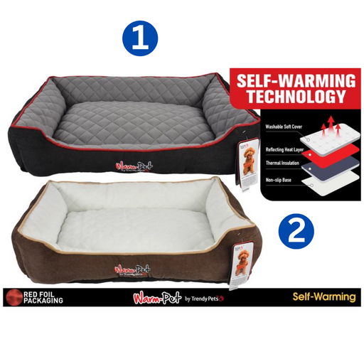 1pce Self Warming Pet Bed 50x70x17cm