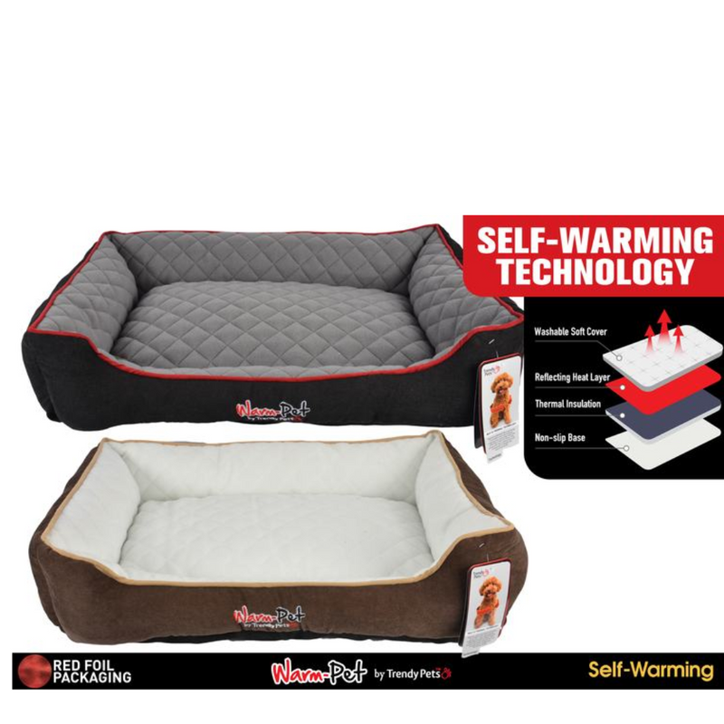 1pce Self Warming Pet Bed 60x90x22cm