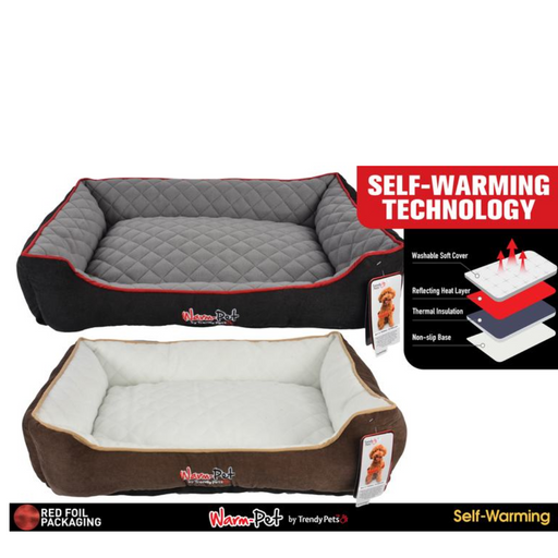 1pce Self Warming Pet Bed 60x90x22cm
