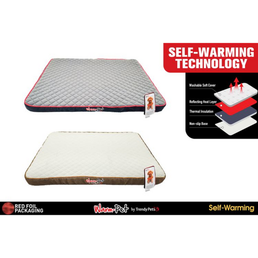 1Pce Self Warming Pet Foam bed 80x50x6cm