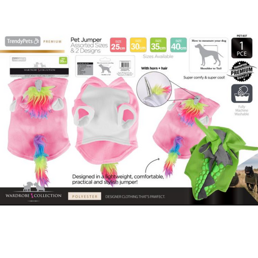 1Pce Unicorn/Dragon Jacket 25-30-35-40cm
