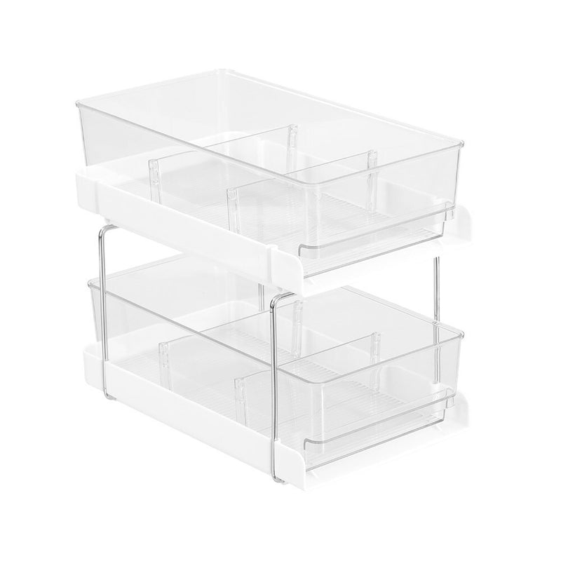 Ronis 2 Tier Crystal Drawer Trays with Dividers 30x25.5cm