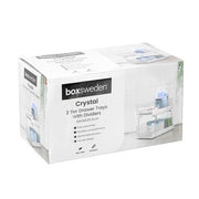 Ronis 2 Tier Crystal Drawer Trays with Dividers 30x25.5cm