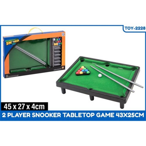 2 Player Snooker Tabletop Game 43x25CM
