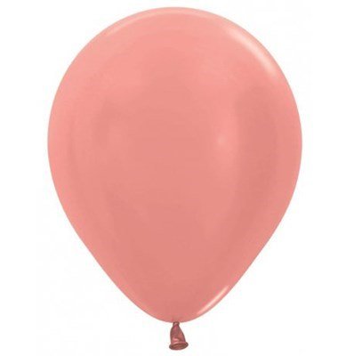 Metallic Rose Gold Sempertex latex balloons