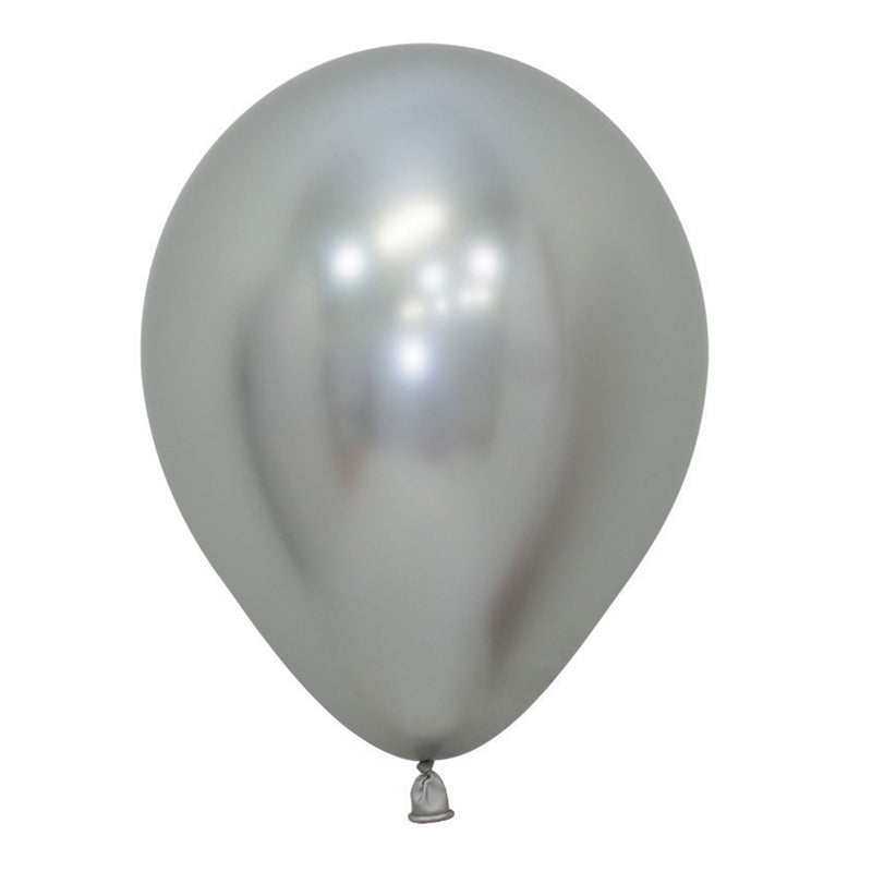 Metallic Reflex Silver Sempertex 12cm balloons