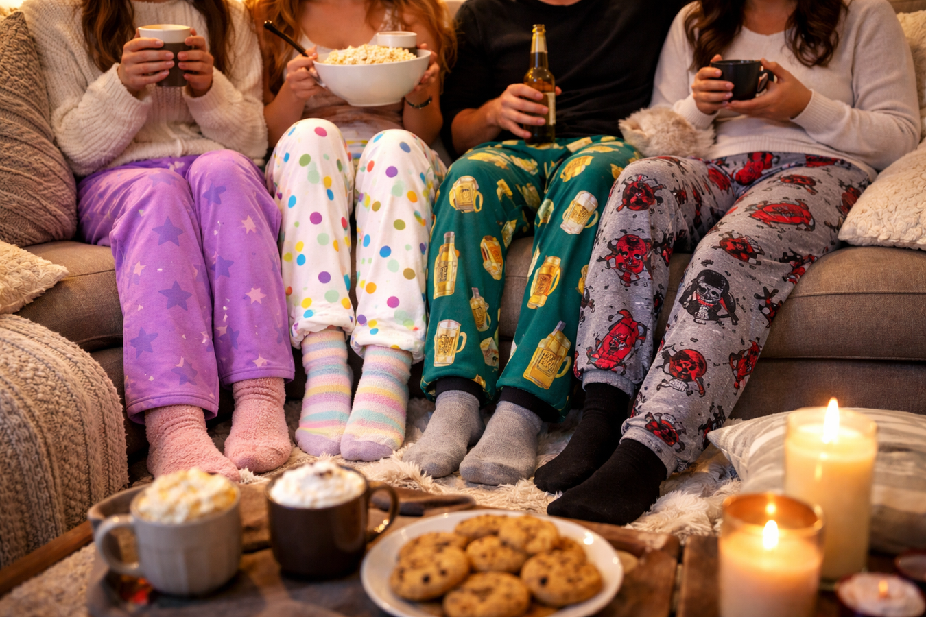 Winter Lounge Pants prints and colorful