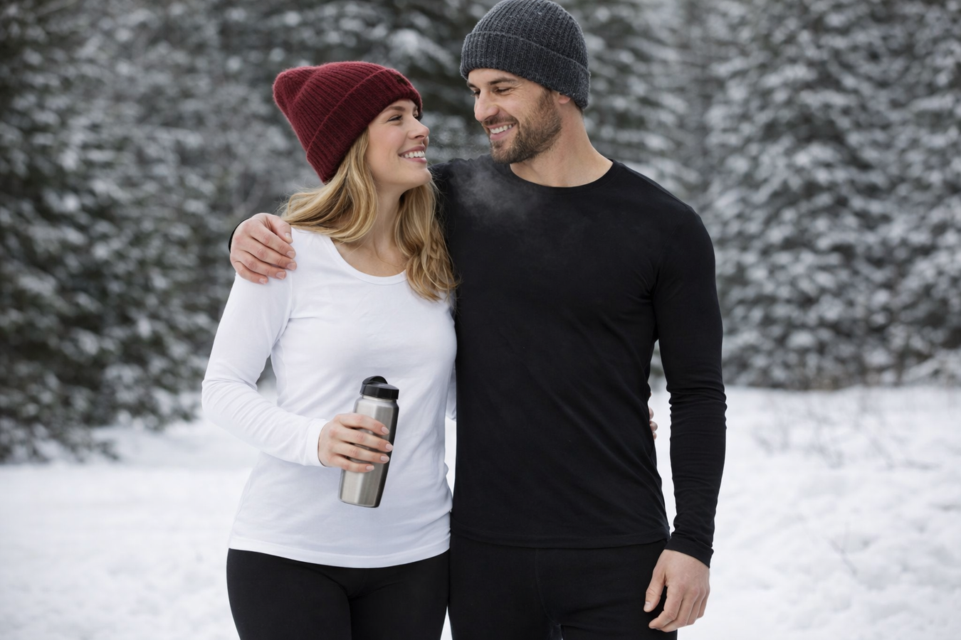 Winter thermal clothing for warmth and layering