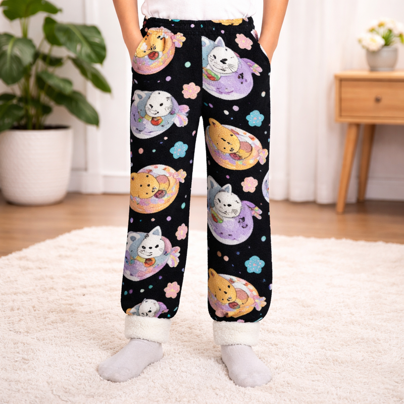 Girls Snuggy Sherpa Pants Style 2