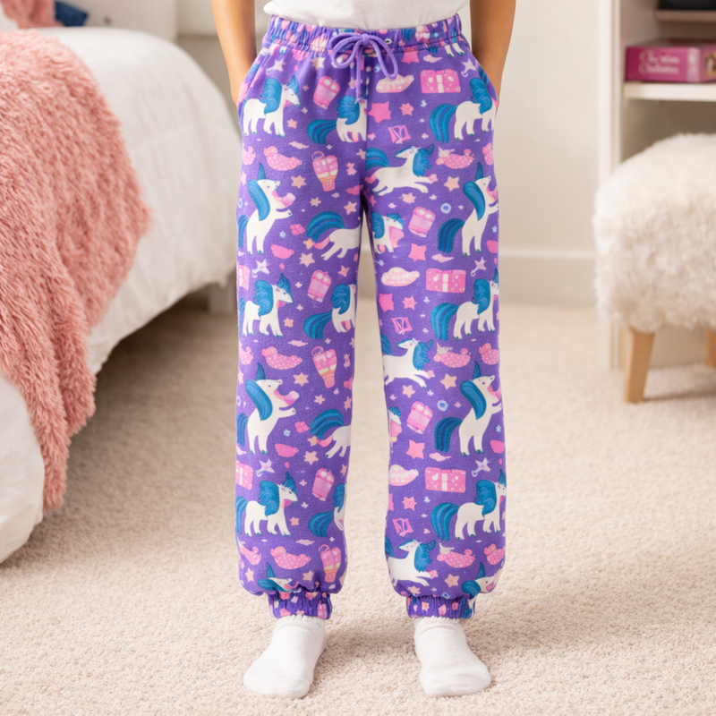 Girls Snuggy Sherpa Pants Style 2