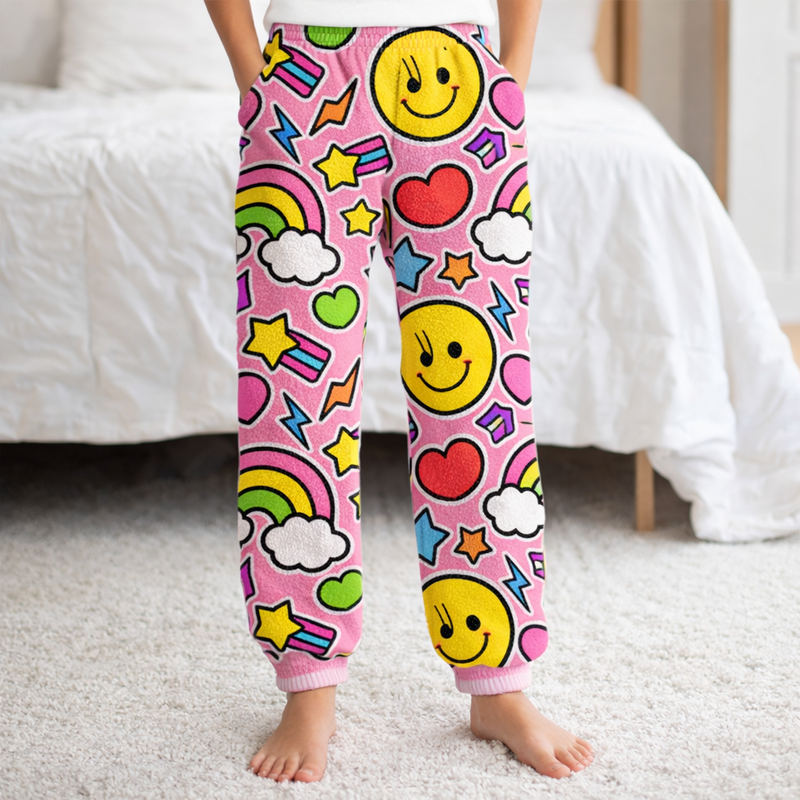 Girls Snuggy Sherpa Pants Style 2