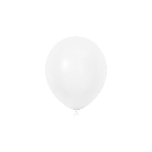 White latex balloons 12cm pack of 50