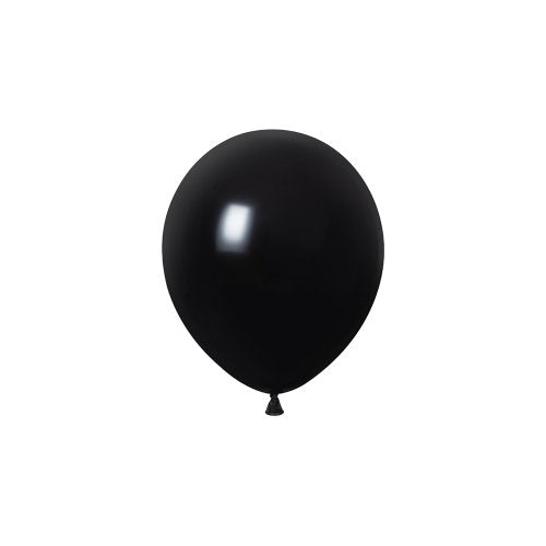 Black latex balloons 12cm pack of 50