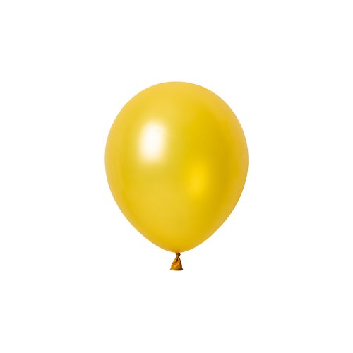 Metallic gold latex balloons 12cm pack of 50