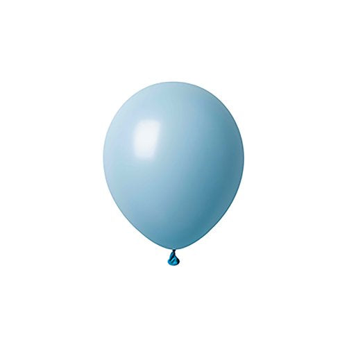 Light blue macaron latex balloons 12cm pack of 50
