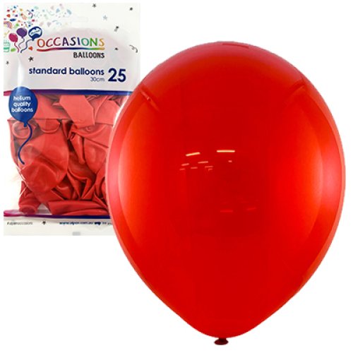 Red latex balloons