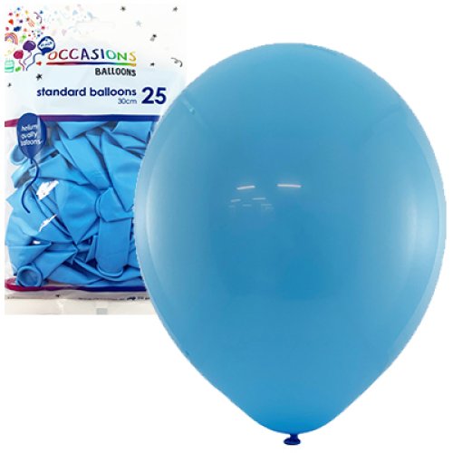 Light blue latex balloons