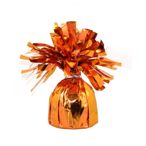 Orange balloon weight for party balloon bouquets
