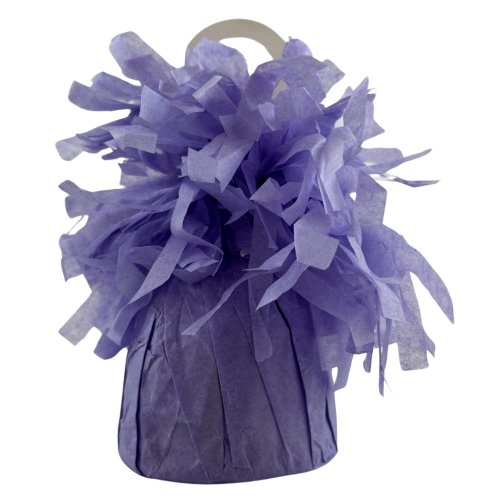 Lilac paper wrapped balloon weight