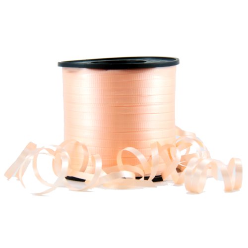 Peach curling ribbon spool
