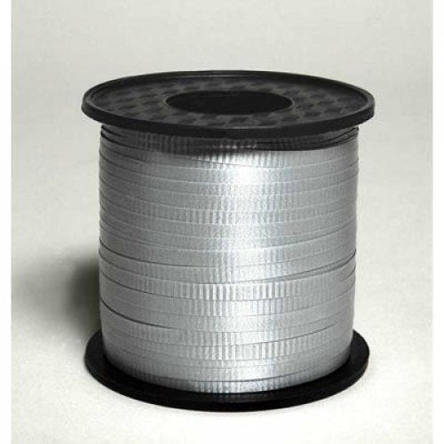 Silver curling ribbon spool