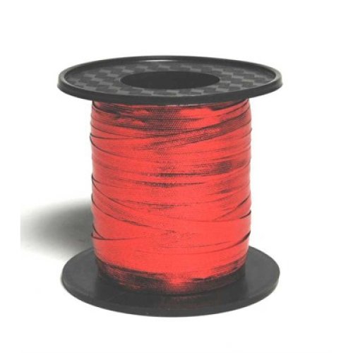 Metallic red curling ribbon