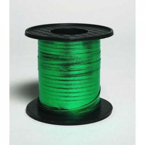 Metallic green curling ribbon