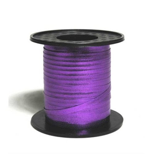 Metallic purple curling ribbon