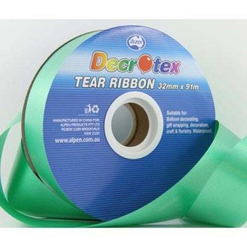 Emerald green tear ribbon 91m x 32mm