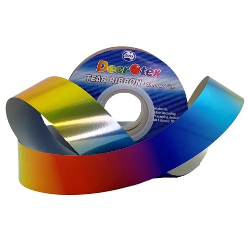 45m spool metallic rainbow curling ribbon